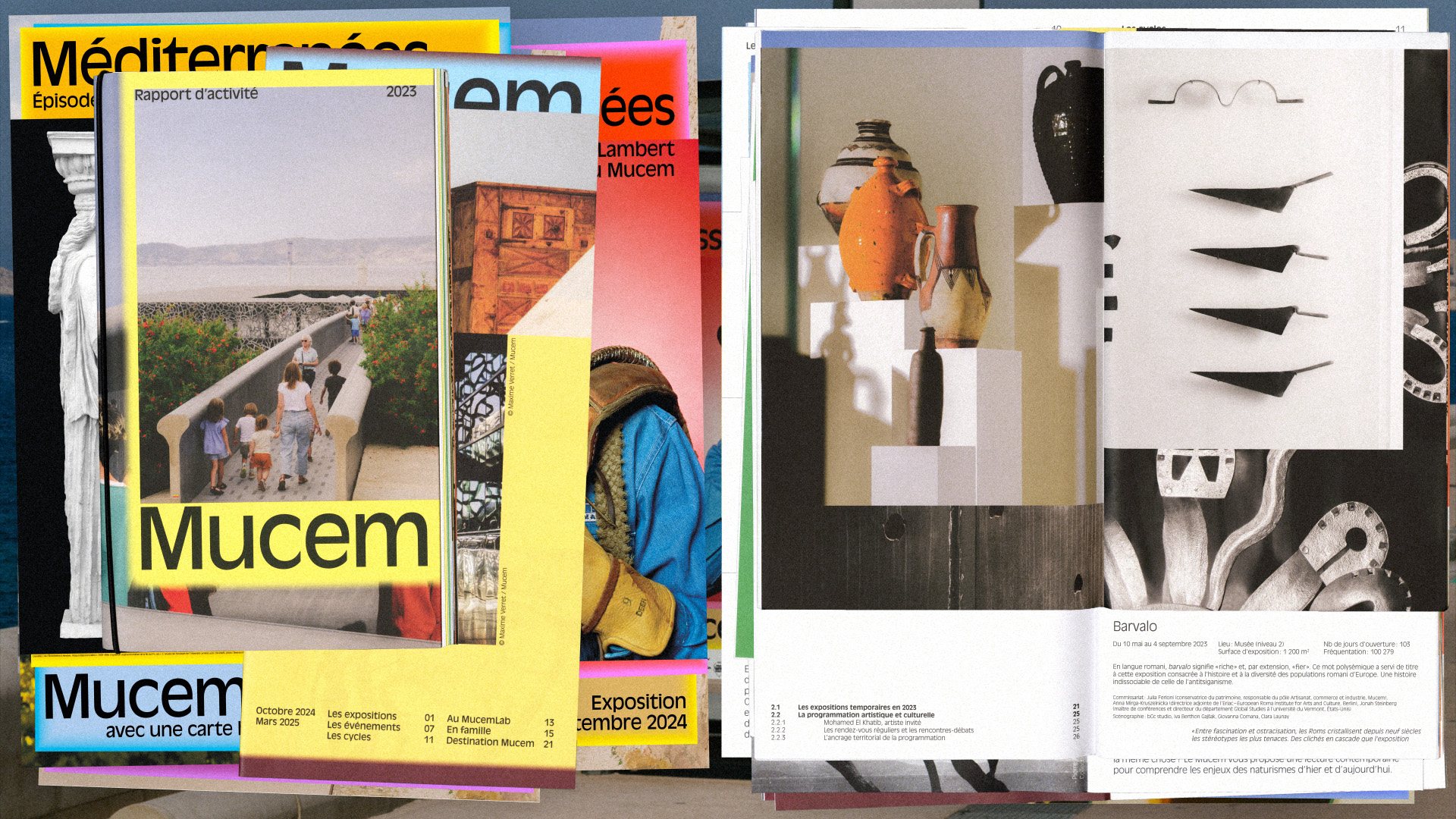 Mucem — affiches et doubles pages de publications, vue 23 — Les Graphiquants